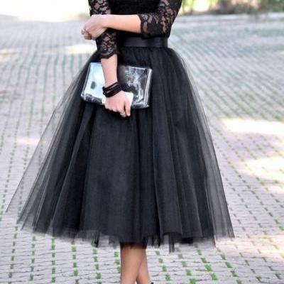 3/4 Sleeves Tulle Black Homecoming Dresses Scoop Neck Lace Dress