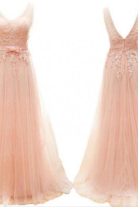 Sweetheart Neck Straps A-Line Tulle Long Formal Prom Gown, DP4229