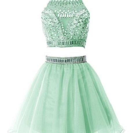 Two Pieces Short Tulle Hom..